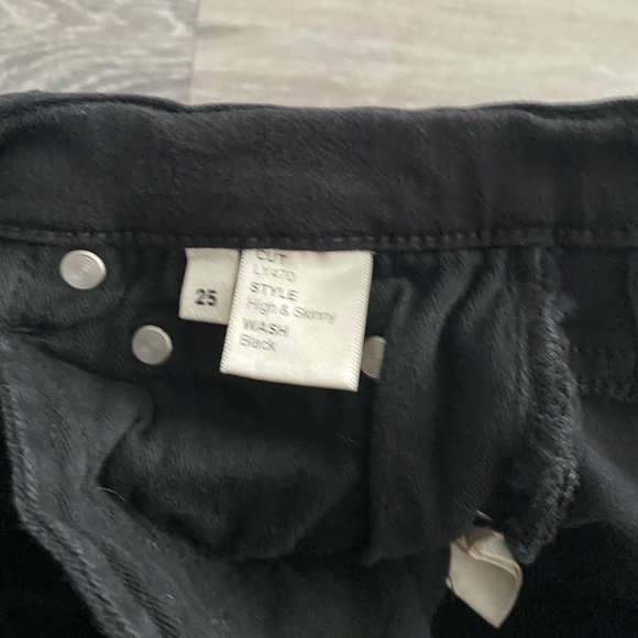 Reformation High and skinny raw ankle skinny jeans height waisted black - Picture 4 of 7